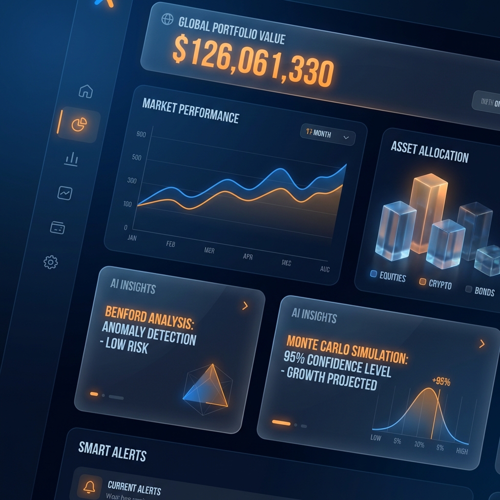 HermesAI Dashboard — Estados Financieros cognitivos con Ley de Benford, Simulación Montecarlo y Valoración DCF